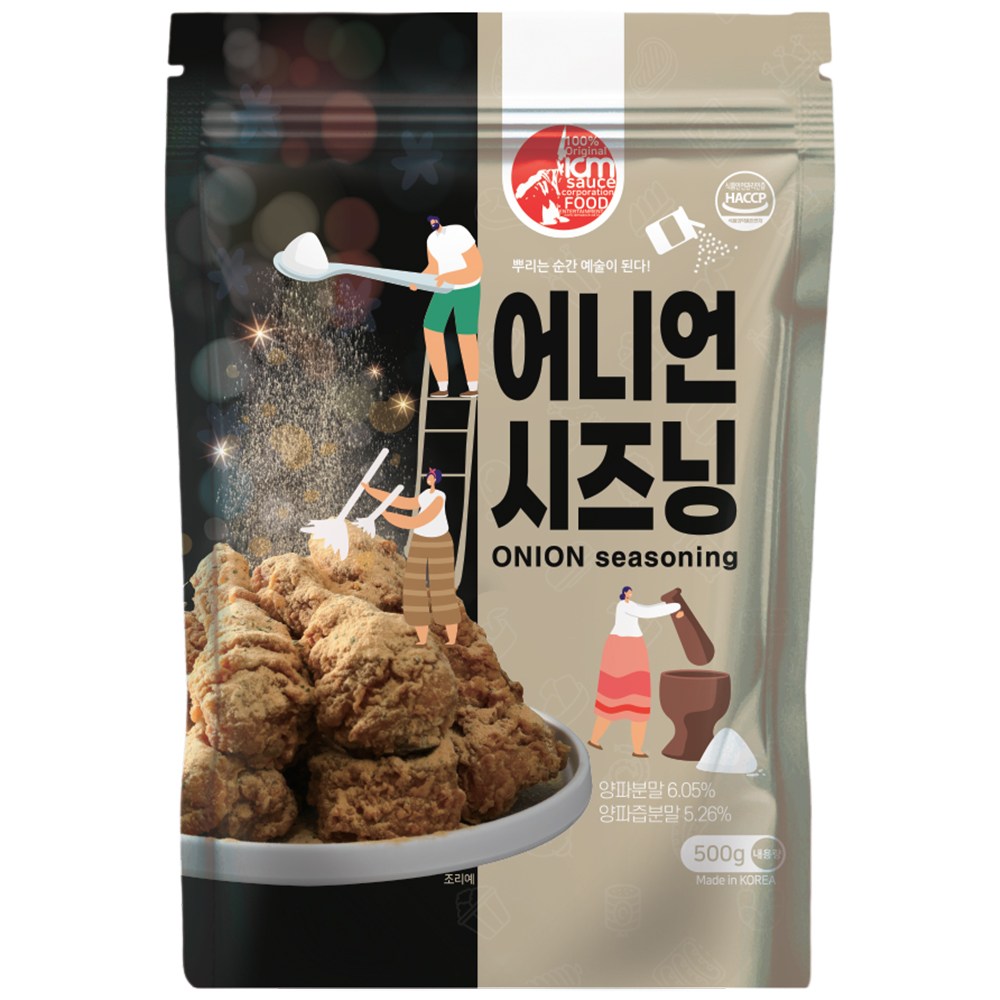아이엠소스 어니언시즈닝 치킨 감자튀김 마법가루, 500g, 1개 14,000원