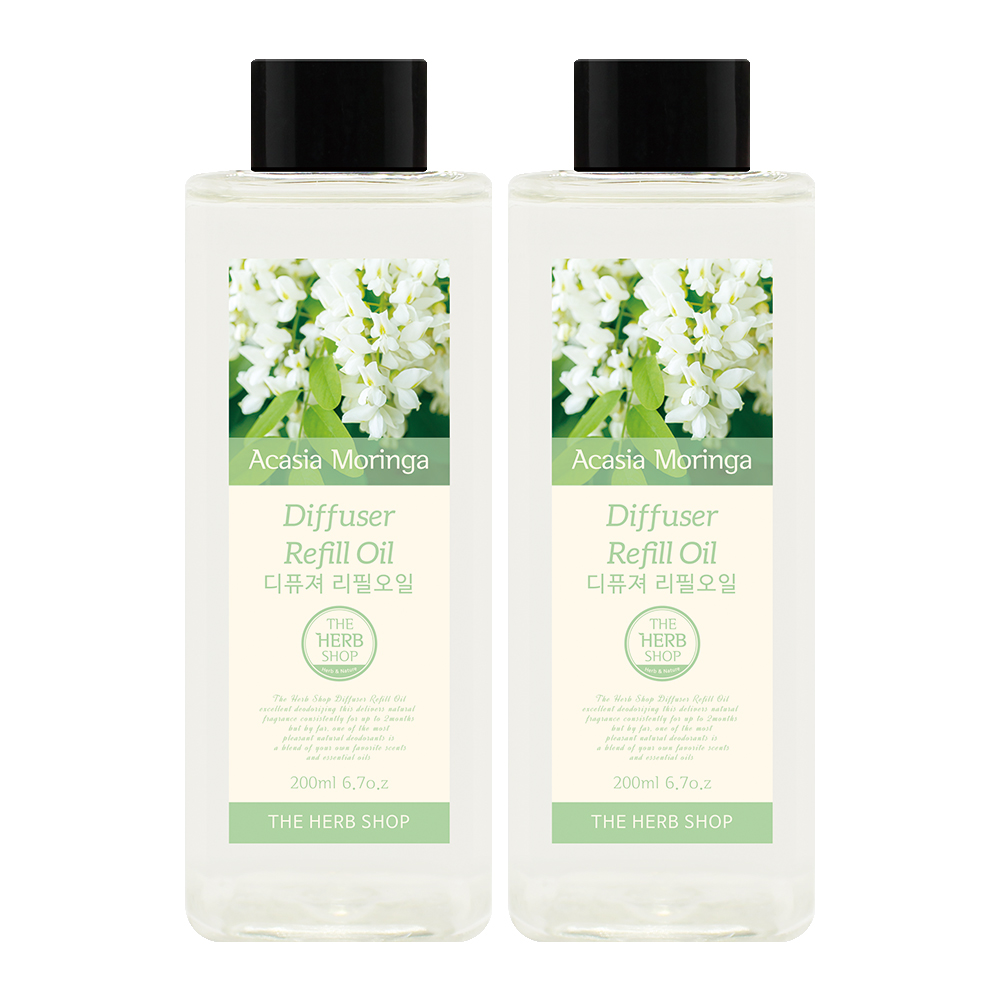 더허브샵 디퓨저 리필오일, 아카시아모링가, 200ml, 2개 15,100원