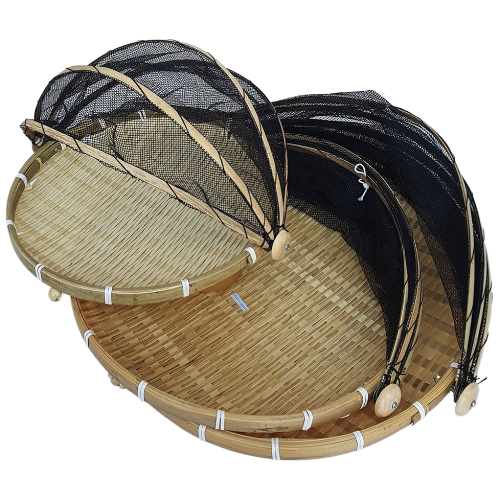 덮개망채반 3p세트 원형소/ 대나무 그물 식품건조망 음식보관 생선 부침개 민속용품 명절 조리용품 20,000원