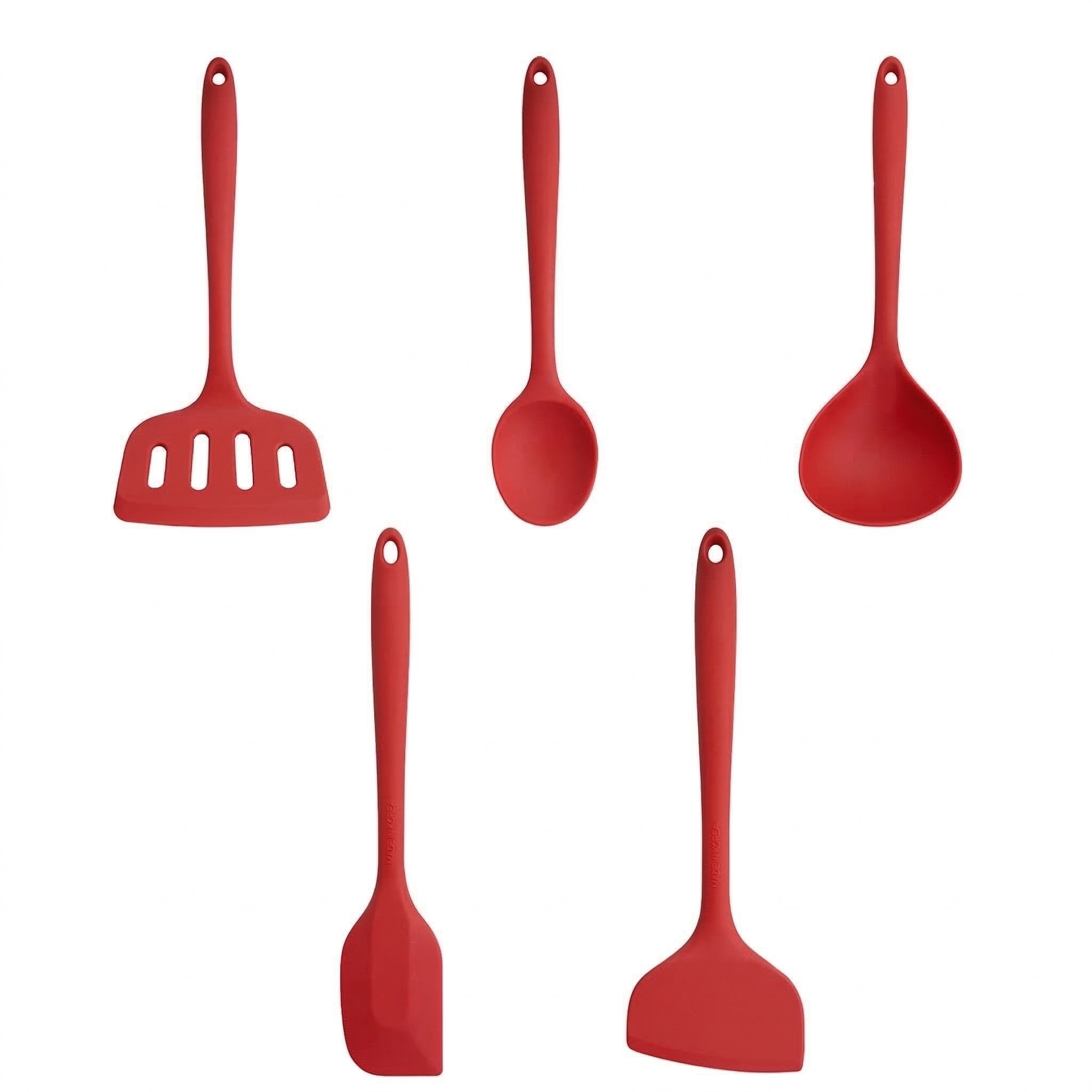 실리팟 국산 실리콘 조리도구세트, 1개, 레드, 5종 42,500원