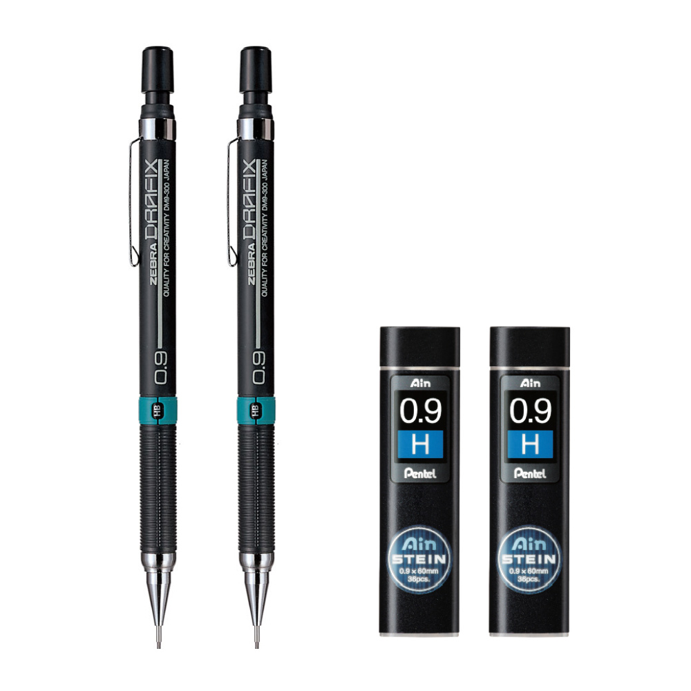 드라픽스 샤프 2개+슈타인 샤프심 2개,  0.9mm 10,750원