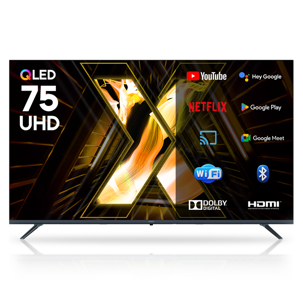 이노스 4K UHD QLED LED 구글 3.0 스마트 TV 방문설치, 190.5cm, X75 QLED, 스탠드형, 방문설치 976,000원