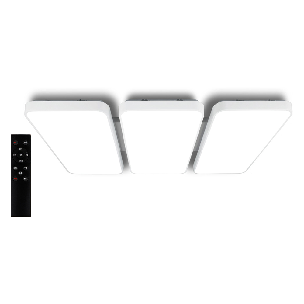 원하 LED 뉴모션 거실 천장등 200W + 삼색변환 리모컨 세트, 화이트 + 주광색 + 전구색 + 주백색 181,490원