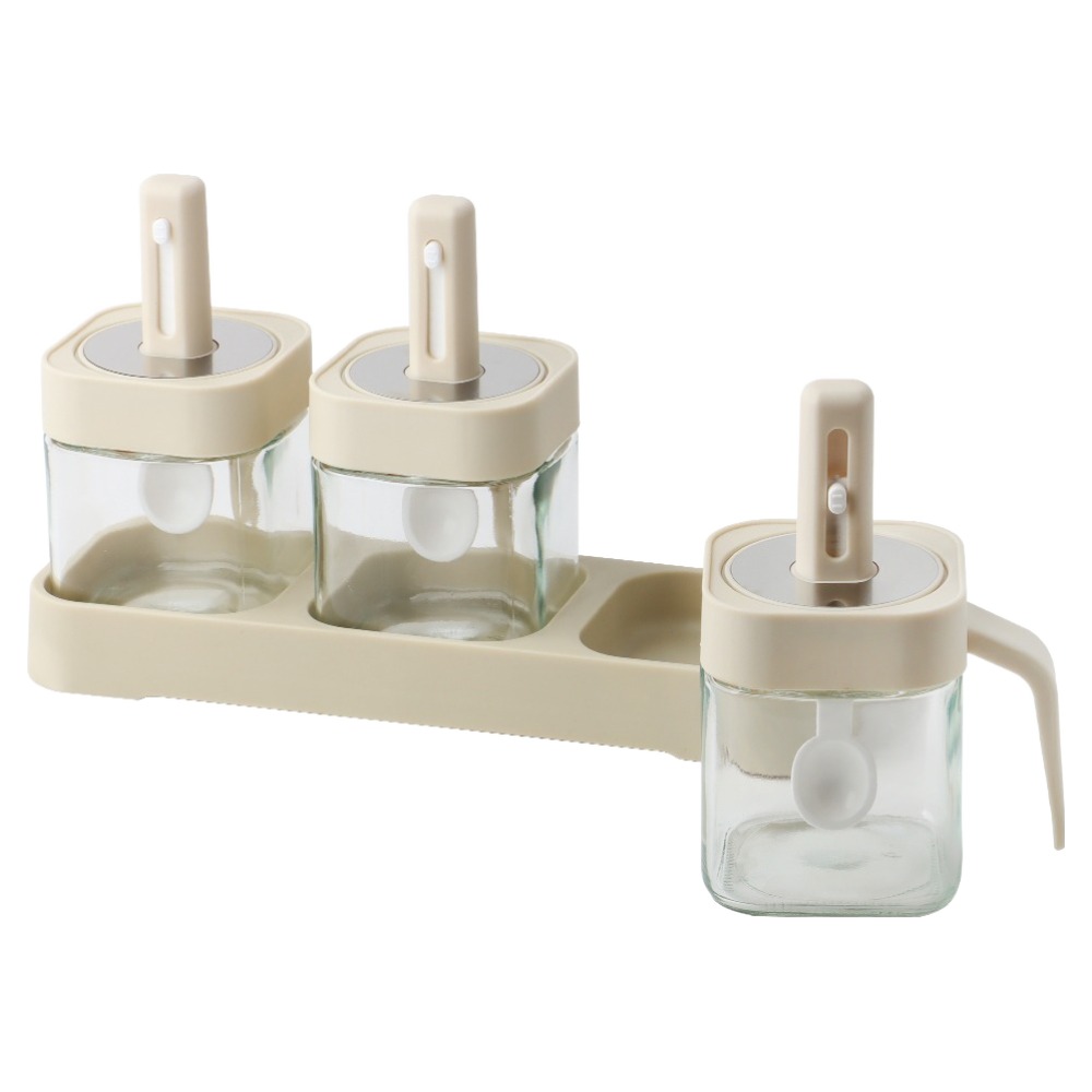 이와이엔스토리 코코 길이조절 유리 양념병 300ml x 3p, 트레이, 1개, 양념통 300ml(3p) + 트레이 12,570원