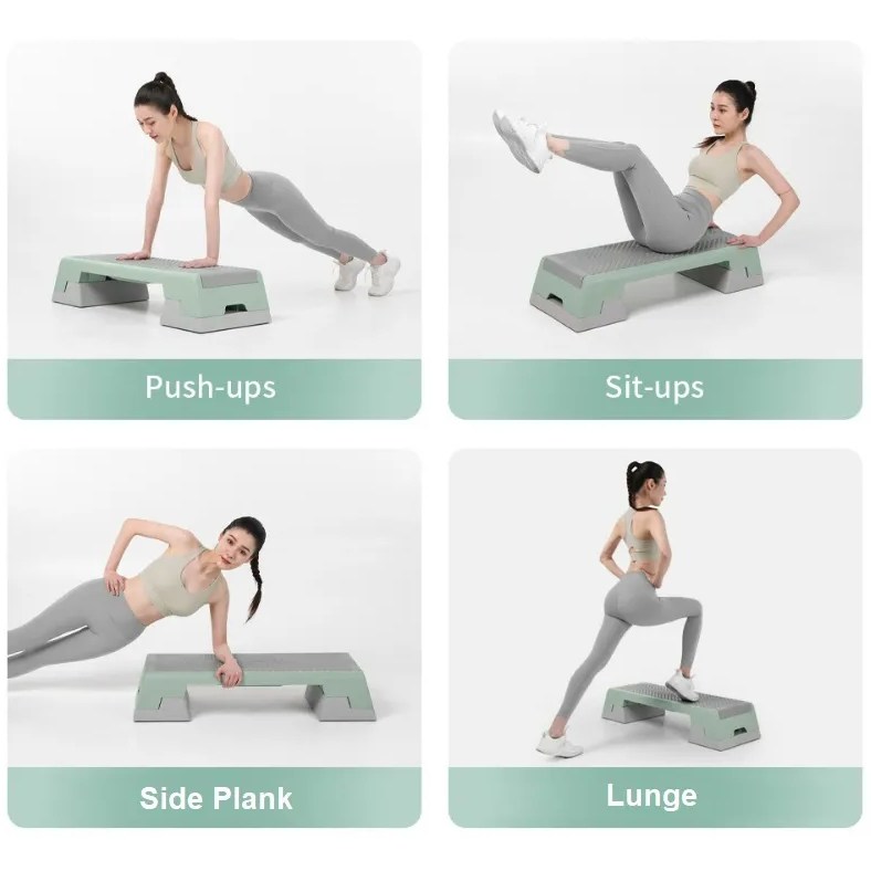 JOINFIT 3단 스텝박스 프리미엄/ SGS인증 98.5X37.5CM 논슬립 유산소 다이어트 헬스 홈트 계단오르기, 그린계열 160,000원