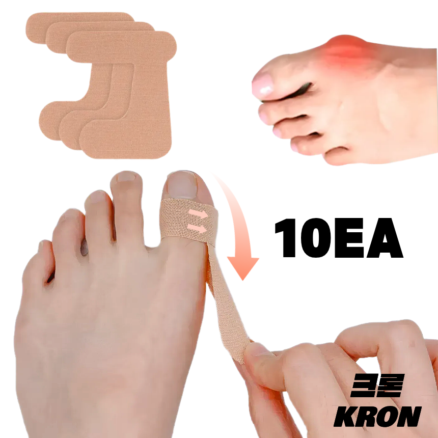 크론 무지외반증 밴드 발가락 분리 교정 보조 테이핑, 1개 15,200원
