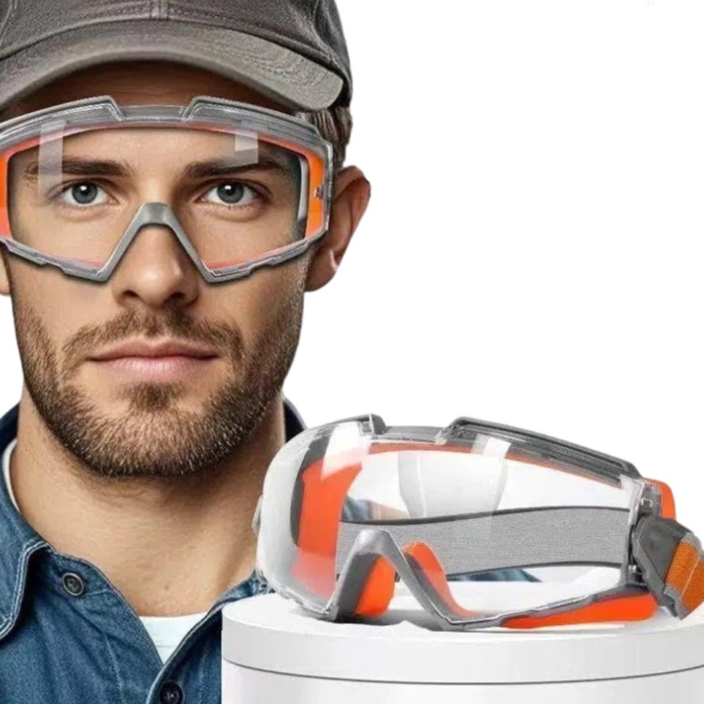 통과 충격/방진 고글 안전보호구 작업용 산업용 편안한 패드, 1개, 오렌지 14,500원