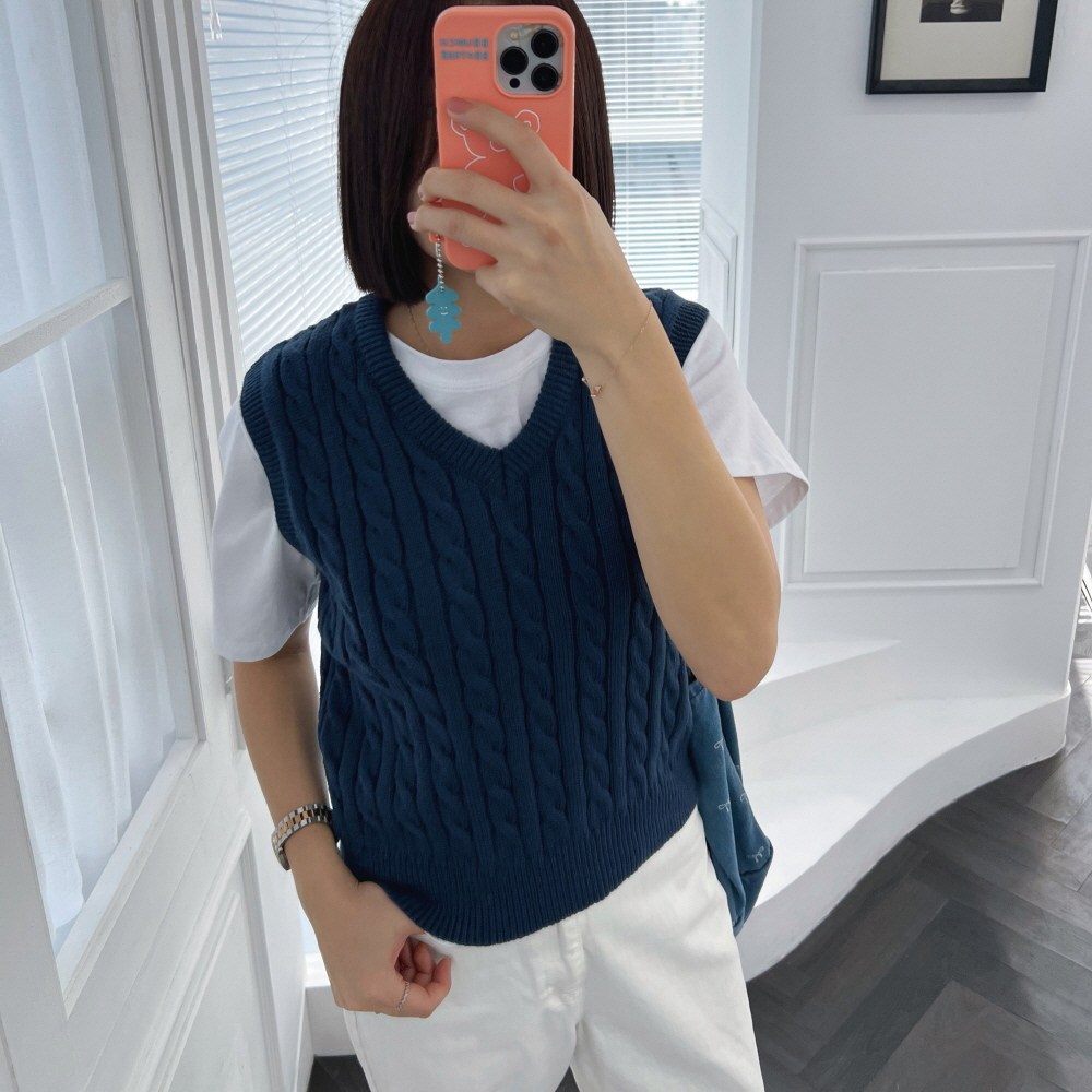 5컬러 여성 니트 조끼 베스트 가을 조끼 23,300원