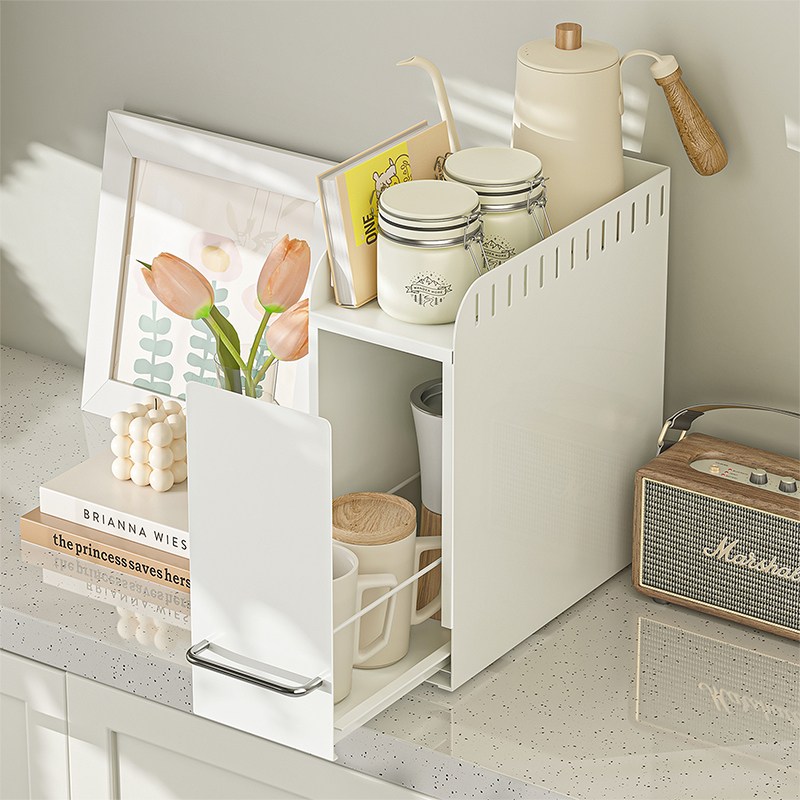 ZOZOFO 슬림 틈새 서랍형 탄소강 수납함 주방 양념통선반 영양제보관함 슬라이딩 컵정리대 정리함 39,900원