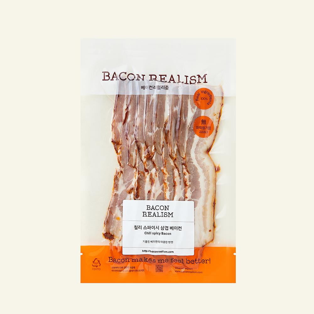 [로켓프레시] 베이컨리얼리즘 칠리 스파이시 삼겹 베이컨, 200g, 1개 21,550원