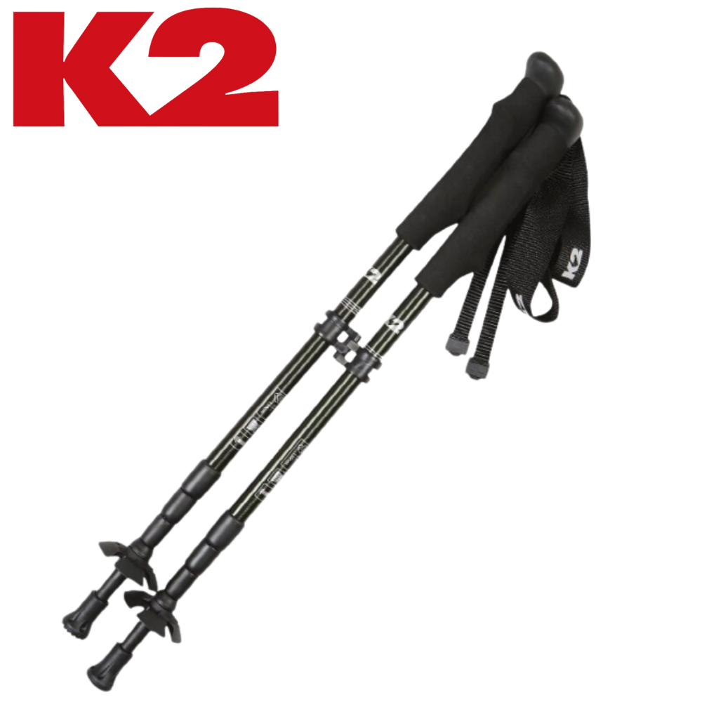 [백화점정품] K2 남여공용 4단 등산스틱 폴딩 초경량 튼튼 등산 트레킹 하이킹 스틱, 다크그린(공용), 1세트 118,000원