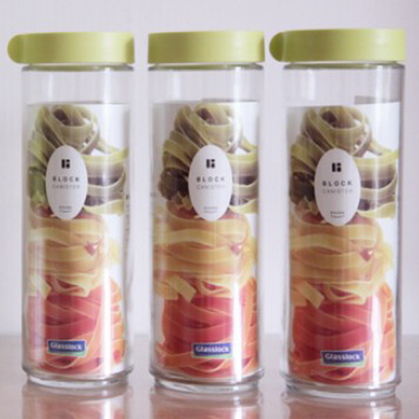 1+1 글라스락 블럭 캐니스터 원형 1050ml 냉장고 도어포켓 소분 정리 보관 용기 11,450원