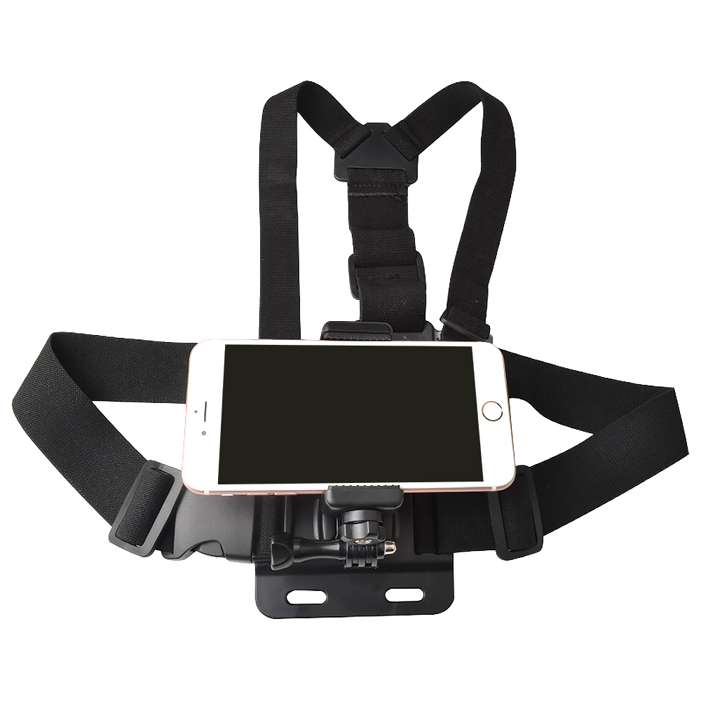 아모란나 1인칭 시점 영상 촬영 스마트폰 가슴 거치대 액션캠 체스트 마운트 핸드폰 흔들림 방지, 블랙, 1개 9,900원