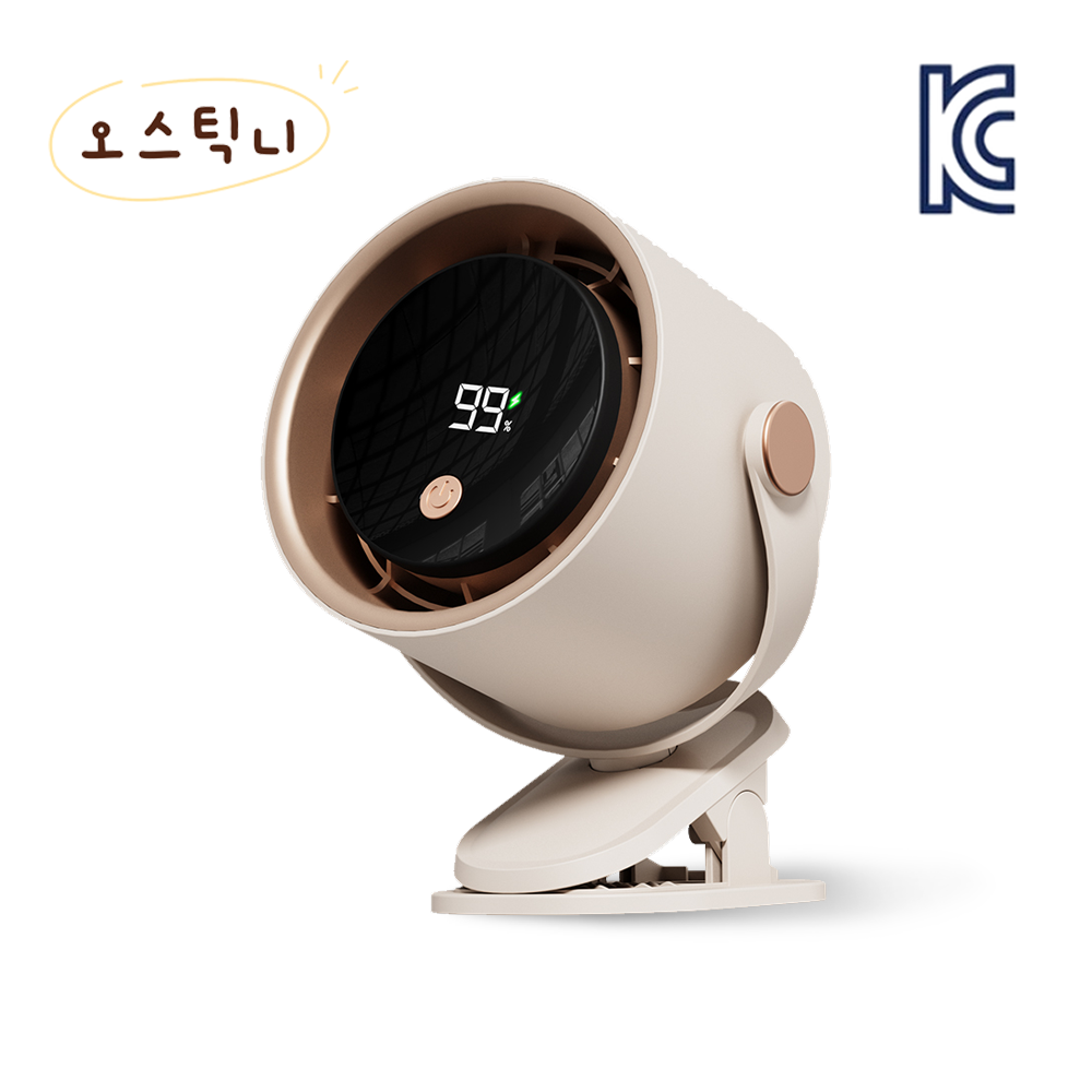 [KC인증] 오스틱니 [초특가] 신상 빠른냉각 고항속 디지털 탁상용 가정 기숙사 무소음 360도 회전 소형 디지털 디스플레이 충전식 선풍기 테이블팬 USB 클립 선풍기/순환 선풍기 16,880원