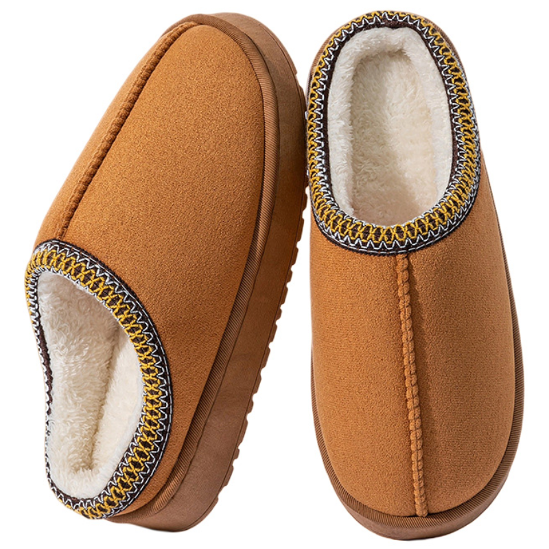 도림 스티치 통굽 털 슬리퍼 방한 퍼슈즈 7,900원