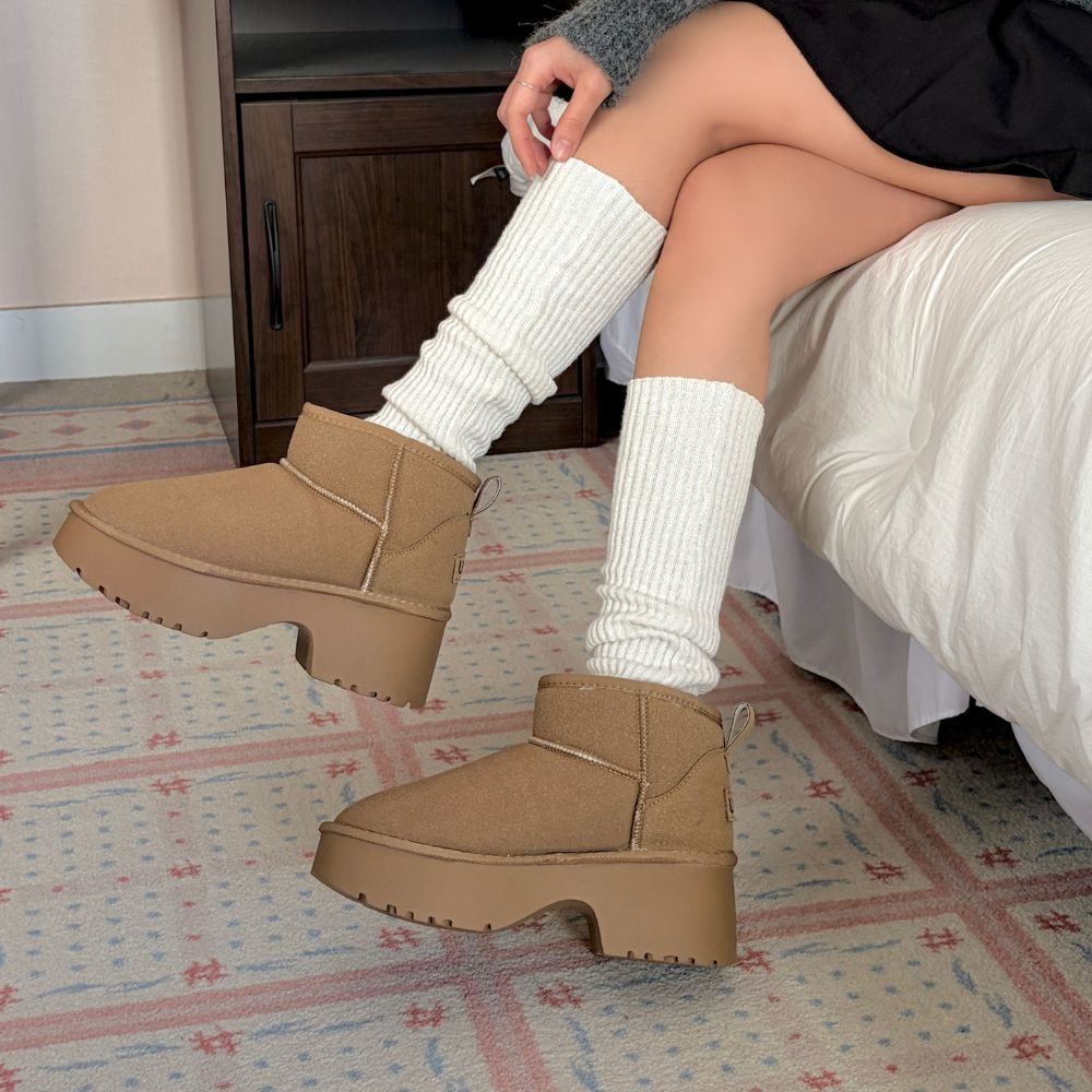 방한부츠 키높이 여자 겨울 신발 털부츠 통굽 키높이 부츠 숏 발편한 패딩 슈즈 19,900원