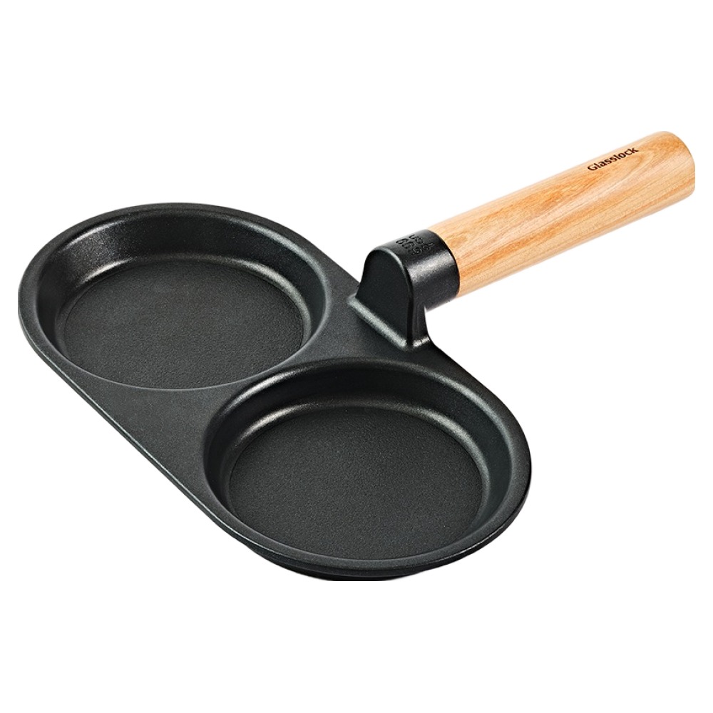 글라스락 인덕션 셰프토프 IH 우드핸들 2구 에그팬 21,200원