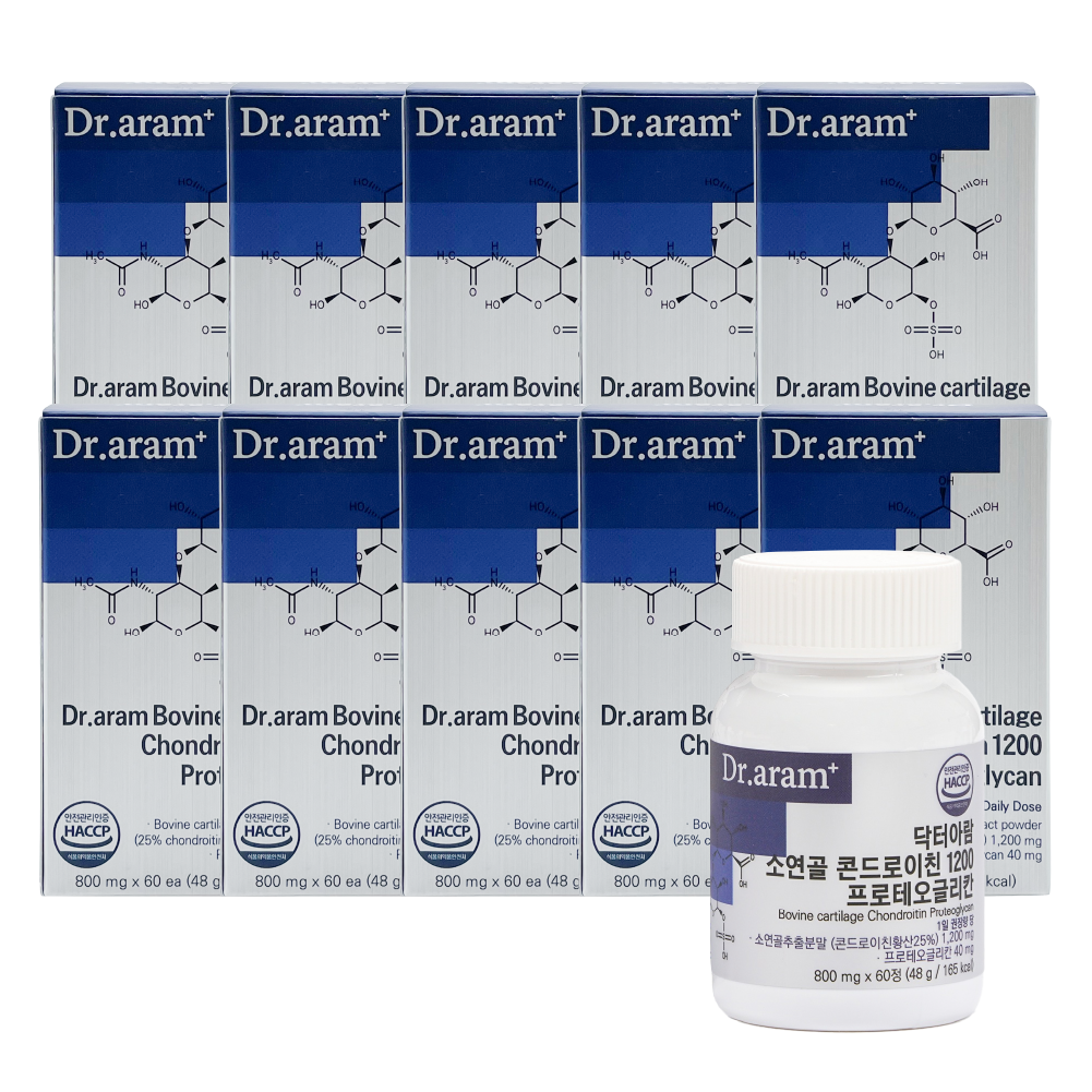 닥터아람 소연골 콘드로이친 1200 프로테오글리칸, 10개, 60정 137,500원