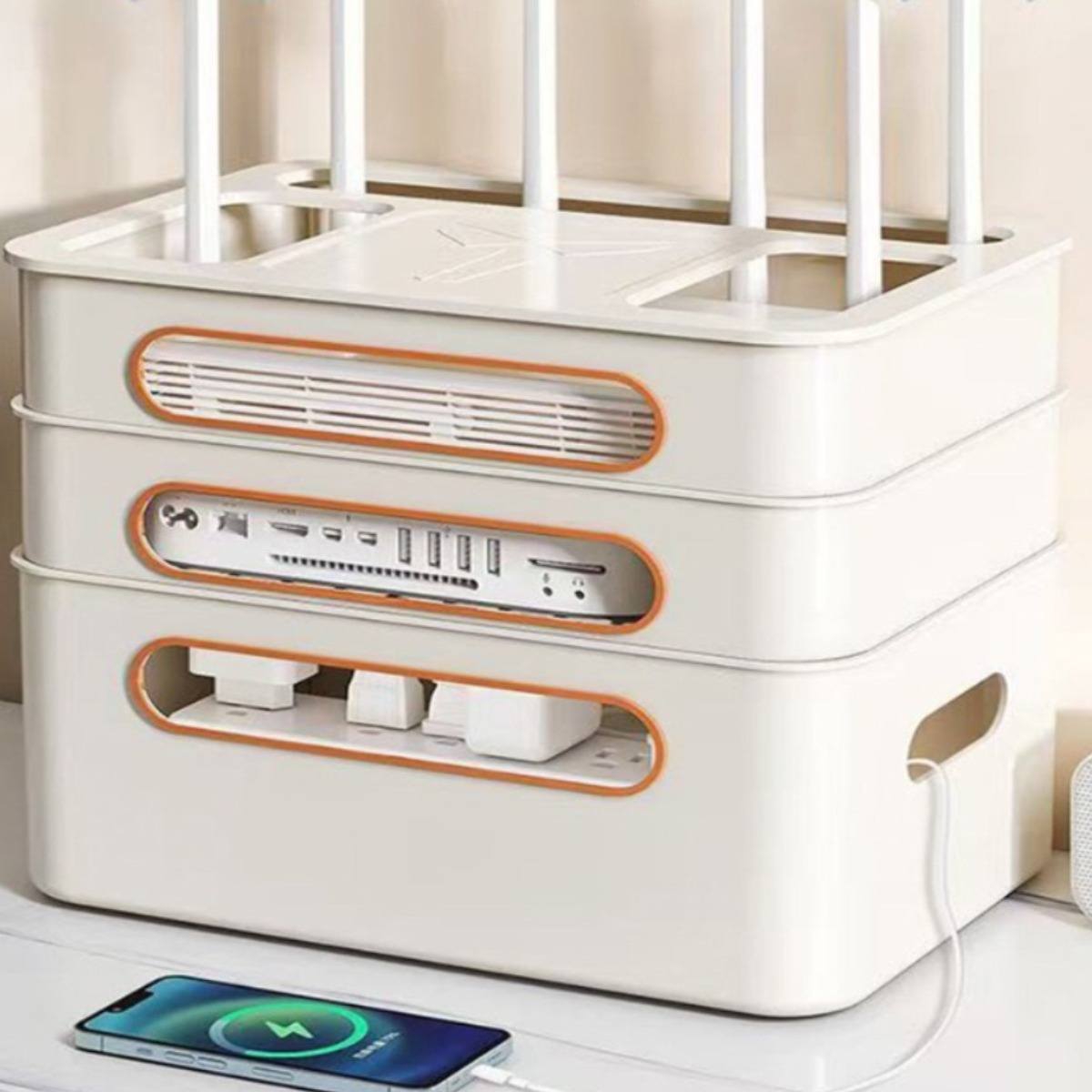 거와스 멀티탭 리모컨 공유기 셋톱박스 정리함 17,900원