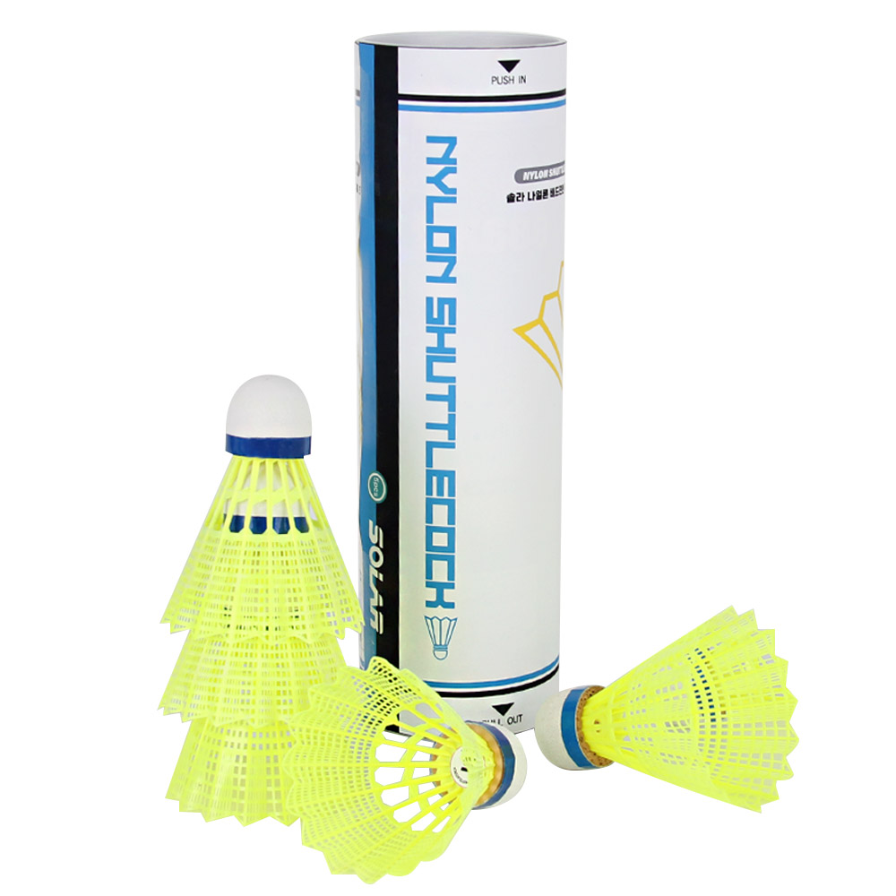 솔라 나일론셔틀콕, 1개, 5개입, 라임 4,900원
