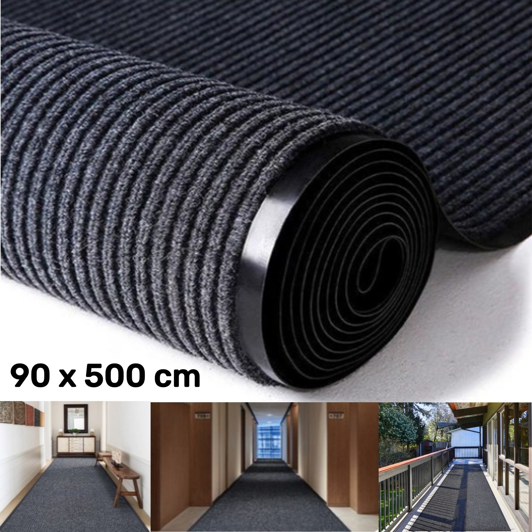 GAPINO 초대형 업소용 발매트 현관 매트 스트라이프 매트 DIY 미끄럼방지매트 업소용매트 사무실 매장 입구발판 0.9*3m & 0.9*5m 53,900원