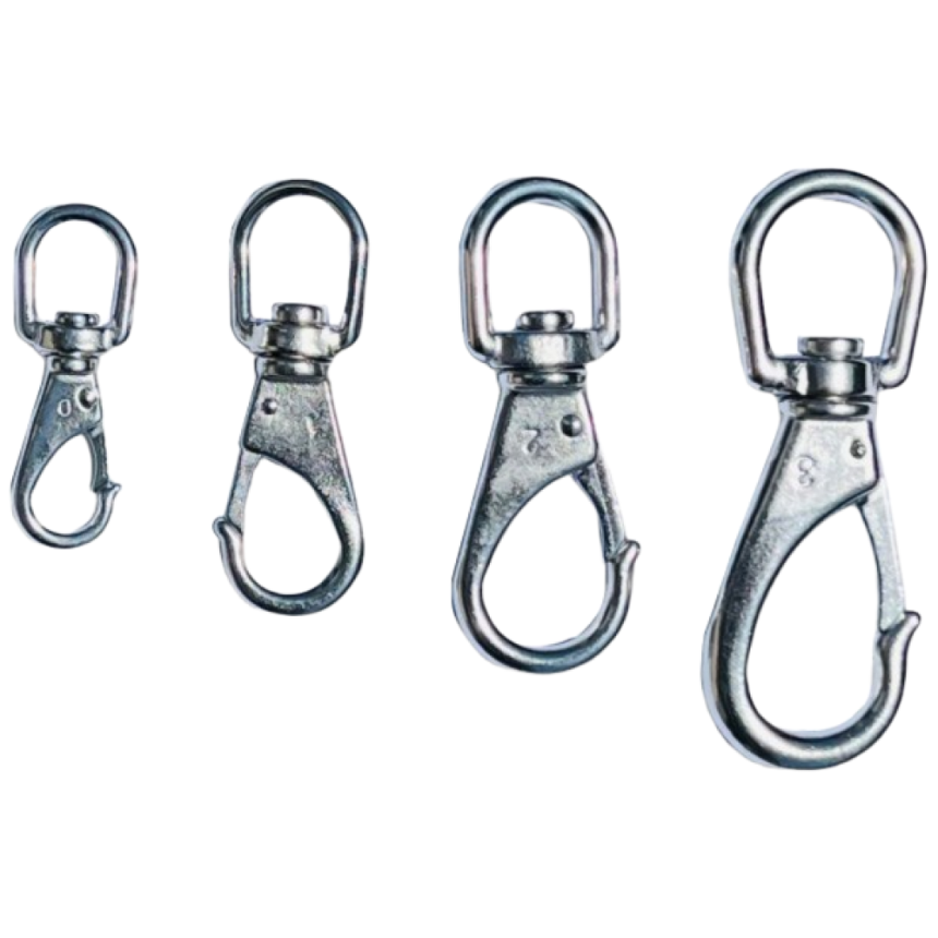 스텐 스냅슈벨후크 SUS304 꼬임방지 회전고리 체인쇠사슬 쇠줄 카라비너 비나 퀵링크 와이어로프 2,500원