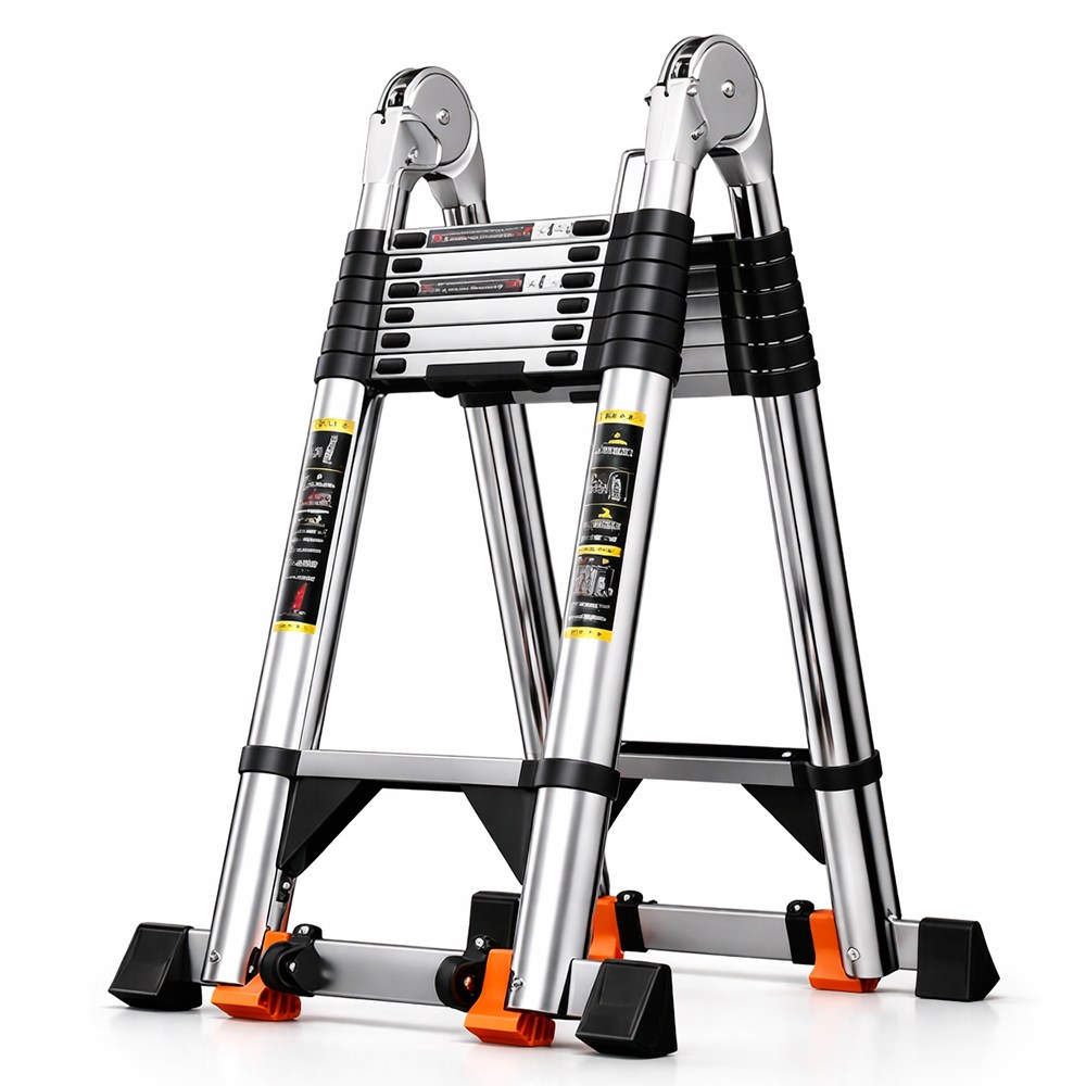 스테인리스 이중 밸런스 신축 사다리 A형 직선 겸용 접이식 다기능 작업용 가정용 공사용 안정형 사다리 224,600원