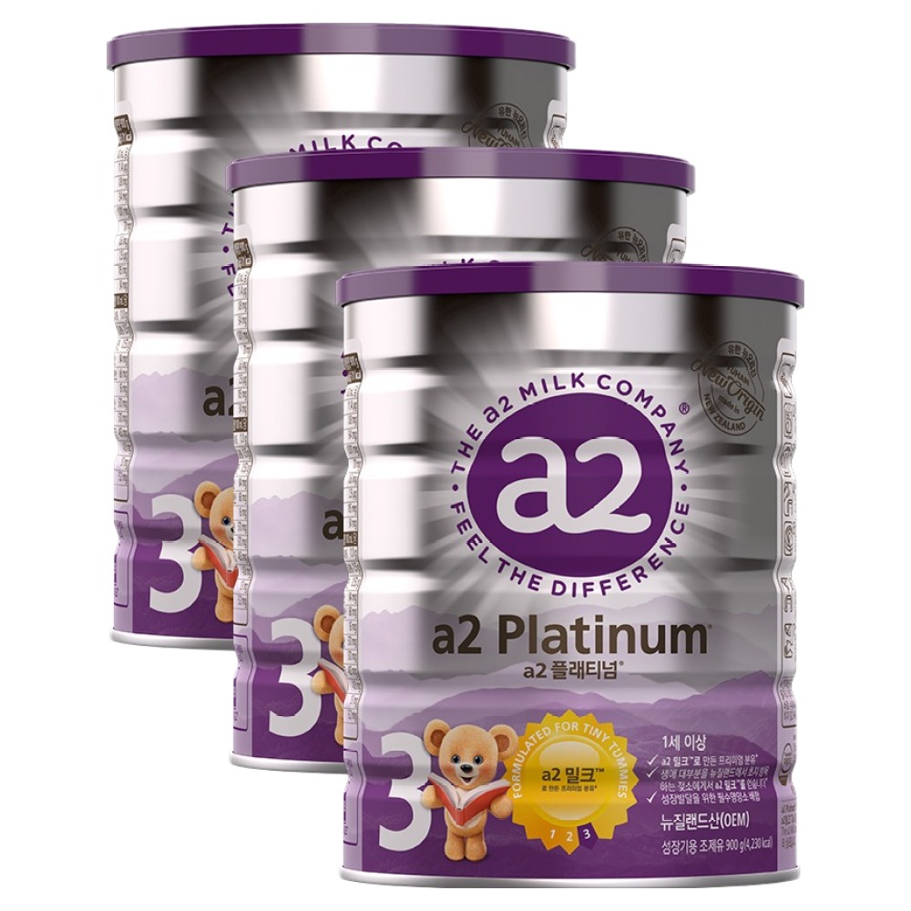 에이투밀크 뉴오리진 a2플래티넘 단백질 분유 3단계, 900g, 3개 148,500원