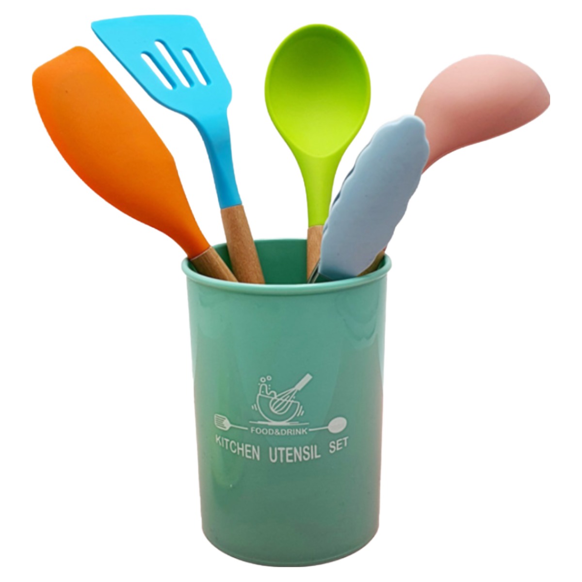 시우리빙 실리콘 조리도구 세트 5종, 혼합색상, 실리콘 조리도구 세트 5종, 1개 11,900원