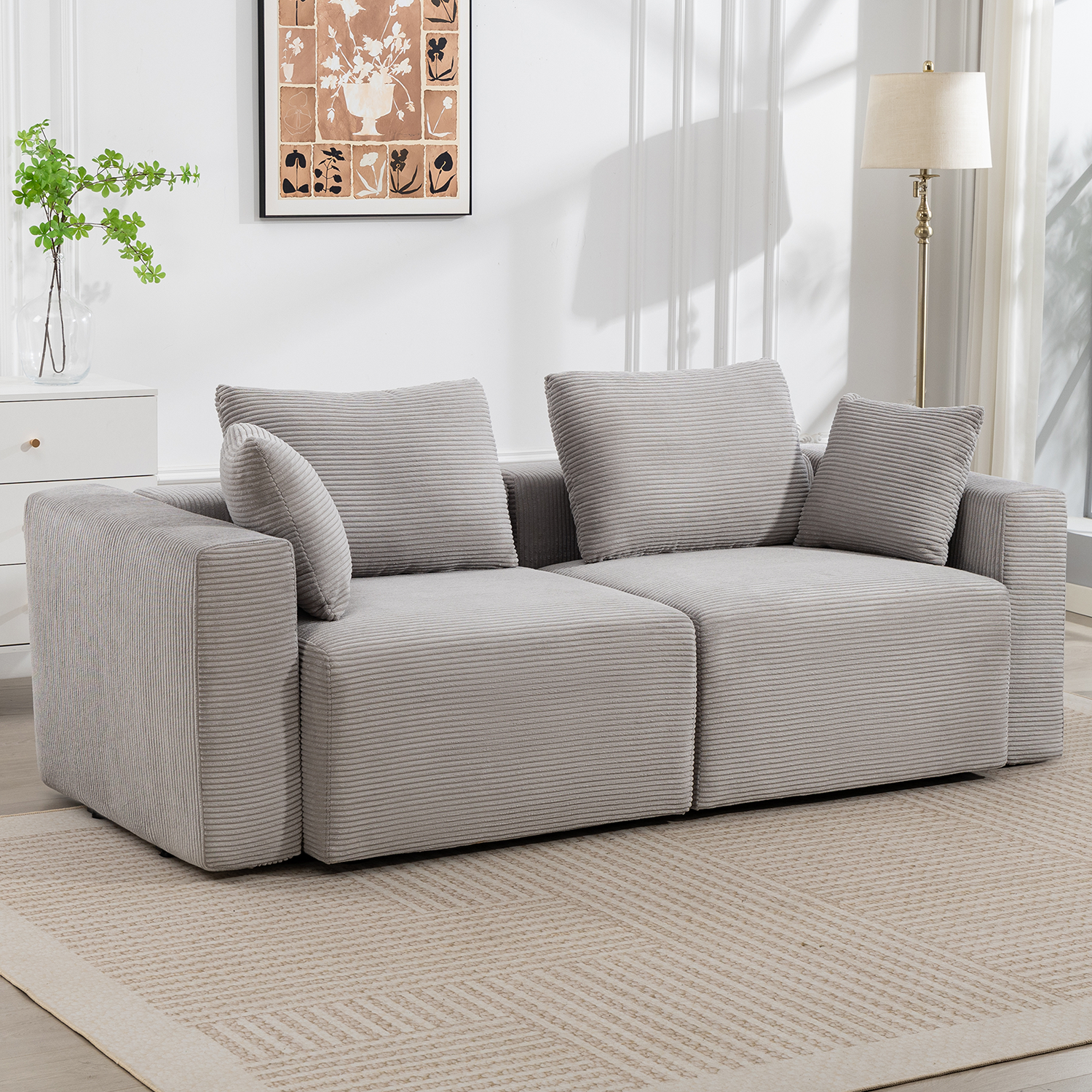 SAMMU 간편설치 조합형 압축 소파 자유 조합 가능 0005, 모던그레이2A+B 192,400원