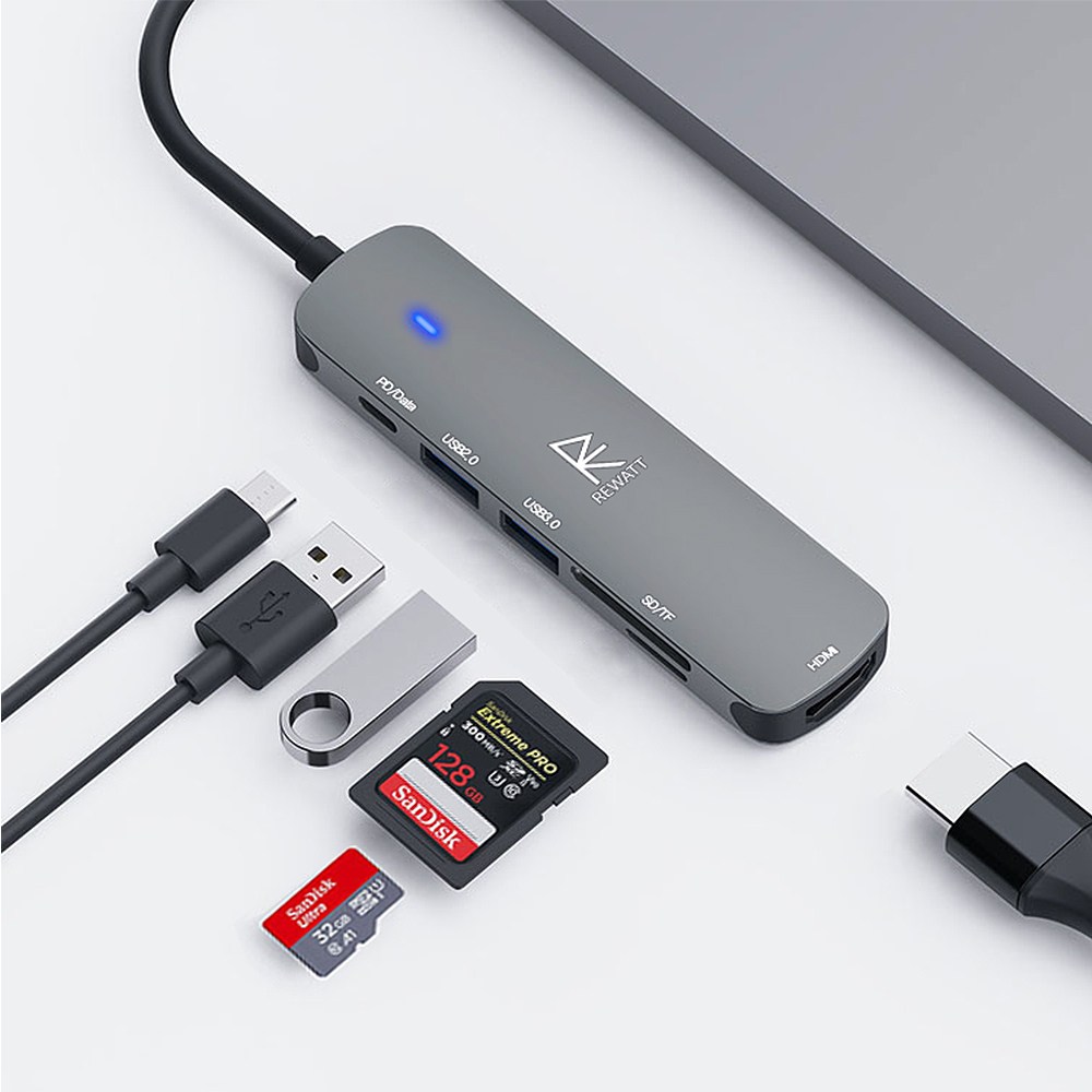 리와트 RM6 멀티허브 6in1 C타입 겔럭시북 플렉스2 NT950QDA, 1 15,900원