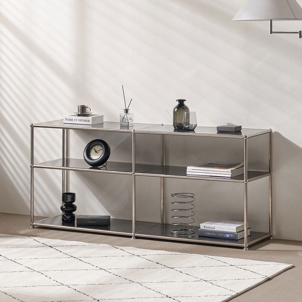 포스트모던 티노 미드센추리 철제 모듈 장식장 154cm 2단 289,000원