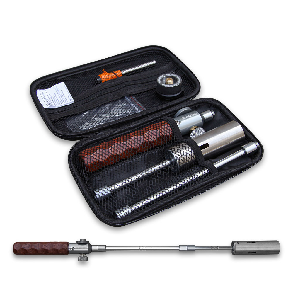 빈슨메시프 3단 토치 휴대용 롱 조립식 요리용 캠핑 부탄 가스토치 전용 하드케이스 포함 25,900원