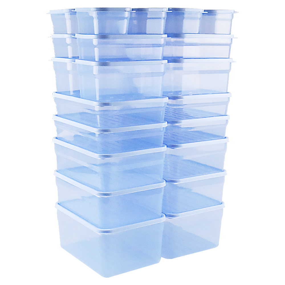 말랑핏 휘어지는 냉동실 정리용기 250ml 8p + 600ml 4p + 900ml 4p + 1300ml 4p + 2000ml 4p + 2700ml 2p 세트, 1세트 45,010원