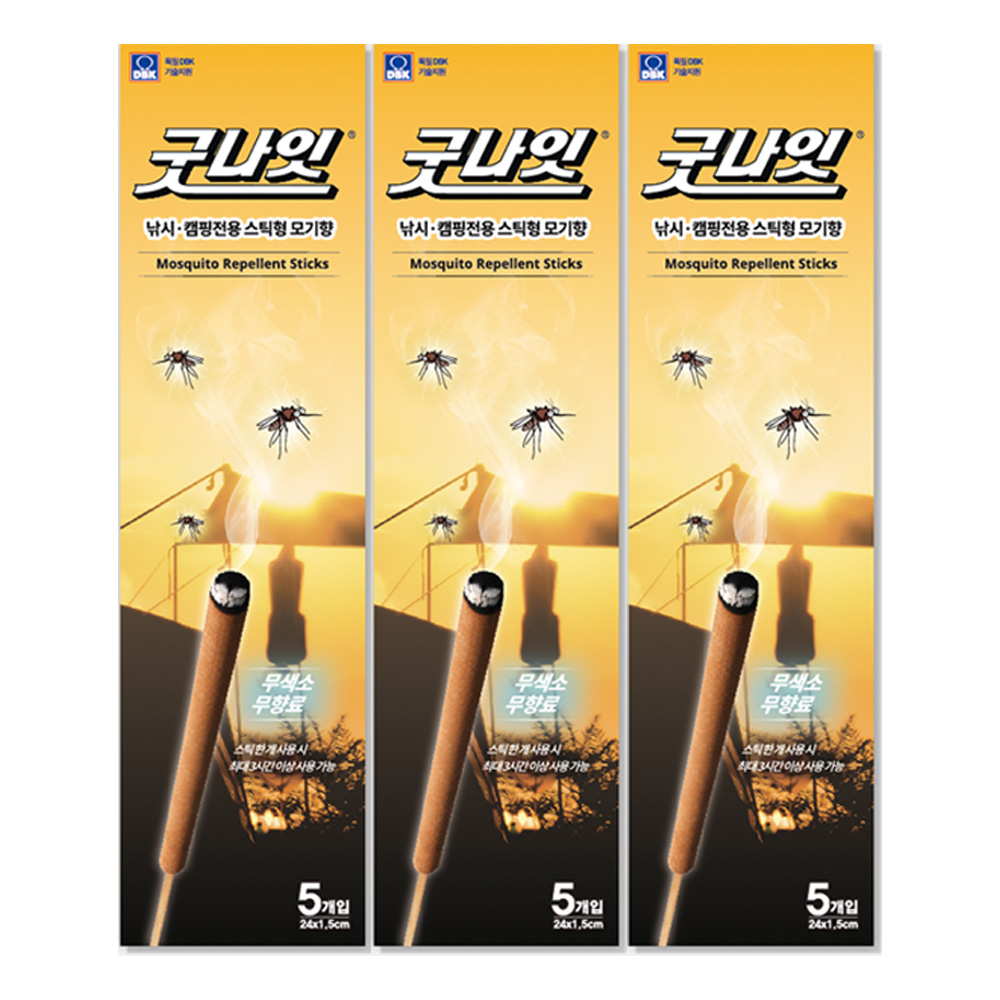 킬파프 굿나잇 스틱형 모기향, 3개, 175g 5,700원