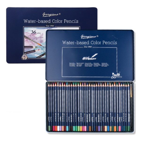 조르조네 전문가용 수성 컬러 색연필 틴케이스 16,500원