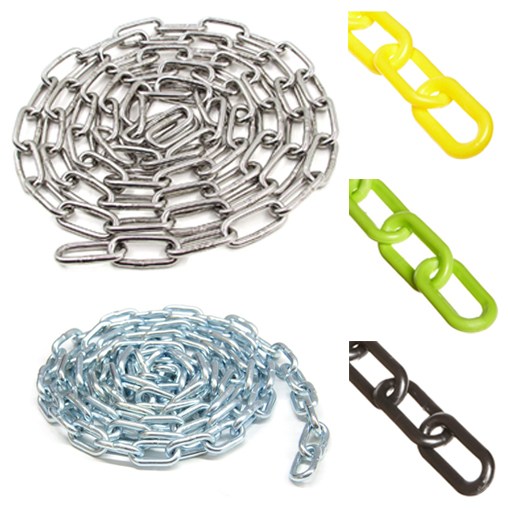 스텐 304 체인 사슬 2-8mm 1m 단위절단판매 쇠사슬 플라스틱체인 철체인 차단줄 2,310원