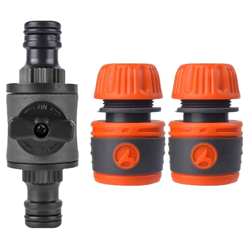 길그리 호스 중간 밸브 호수 연결 커넥터 + 원터치 어댑터 16mm 2p 세트 5,700원