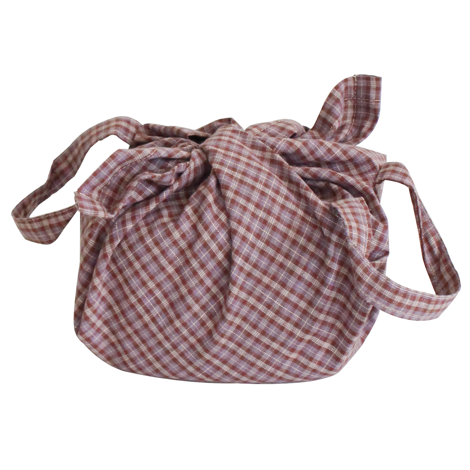 실리샵 내추럴 체크 도시락 보자기 가방 3colors, 보자기 퍼플, 1개 9,900원