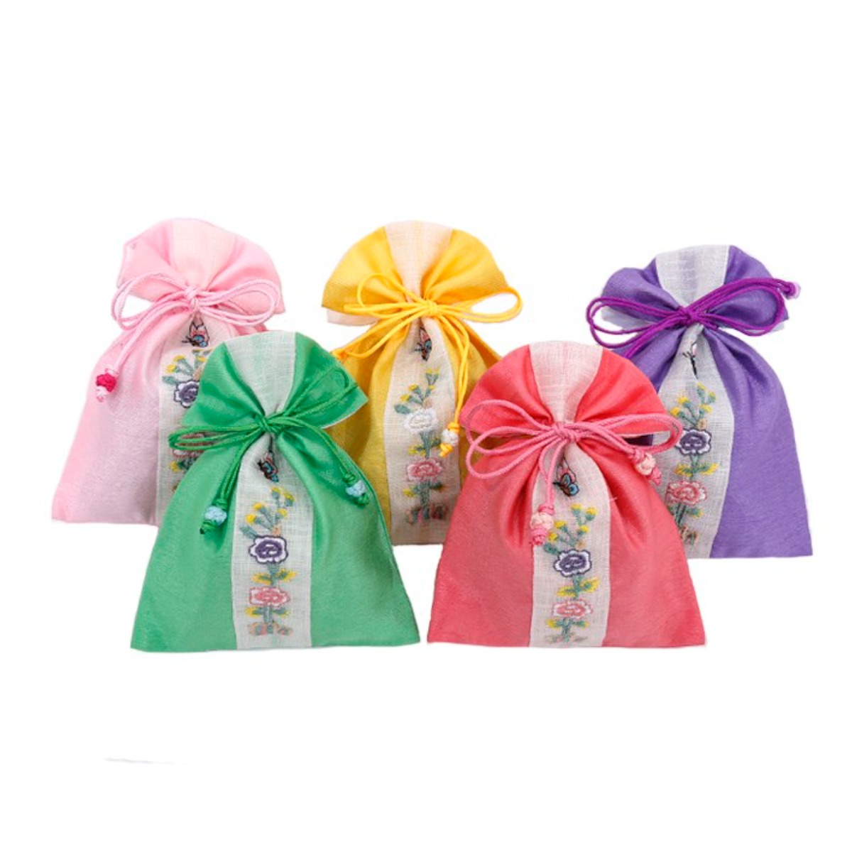 전통 실크 띠자수 복주머니 설날 명절 포장주머니 47,500원