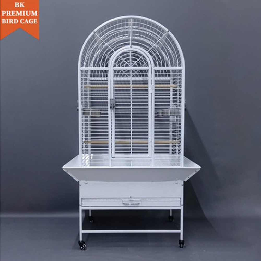 앵무새 스노우 화이트 아치형 중대형 새장 라운드 바퀴 대형 철장 새장 중소형 중대형 앵무새장 BKC-W/R65 355,000원