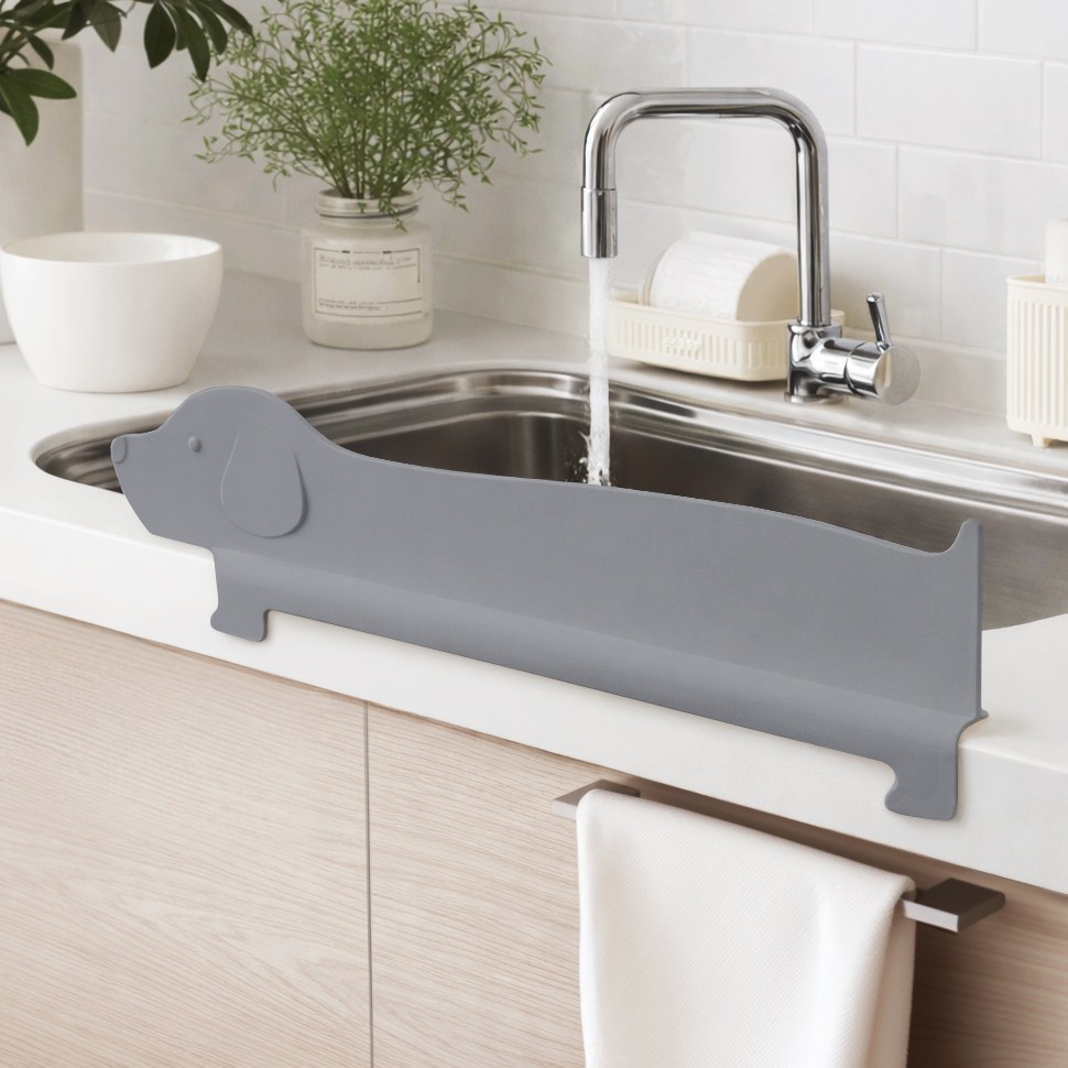 홈브리오 싱크대앞 물막이 실리콘 설거지 가림막 강아지 씽크대문 물튀김방지 10,620원