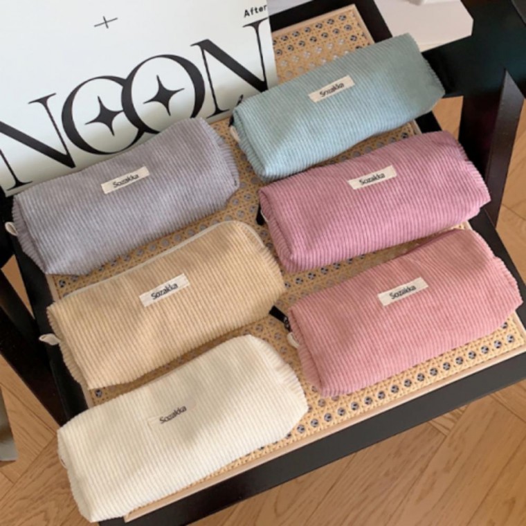 여행 입학선물 골덴 필통 파우치 신학기 화장품 코듀로이 준비물 13,940원