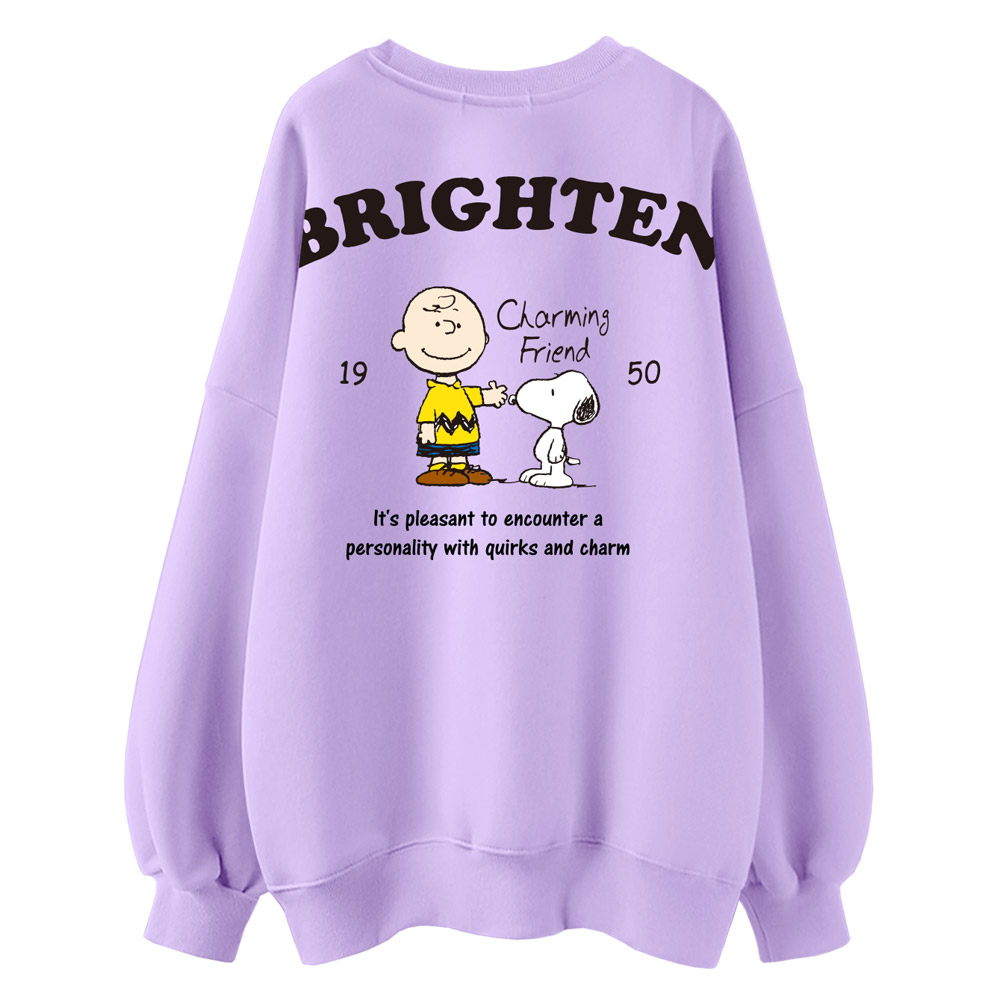 스누피 정품 남녀공용 오버핏 캐릭터 라운드 맨투맨 빅사이즈 데일리 티 루즈핏 커플 라운드 티셔츠 남자 여성 롱티 단체티 매력짱친구 29,800원