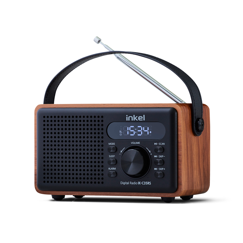 인켈 휴대용 블루투스 스피커 올인원 미니 오디오 레트로 알람 라디오, IK-C35RS, 블랙 69,800원