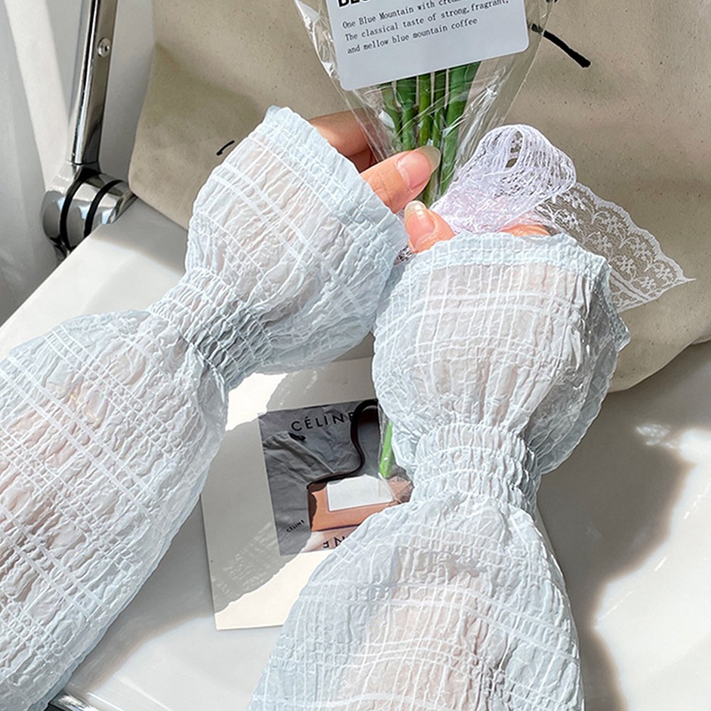 라뷰드 2P 세트 레이스 손등 커버 운전 팔토시 여성 봄여름 얇은 편안한 팔커버 고무 밴딩 가벼운 햇빛 가리개 골프 등산 자전거 캠핑 시원한 양손 덮개 7,900원