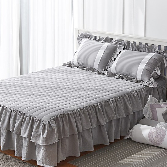 류금숙 여자의 마음 바이오워싱 광목 이중프릴 스커트 면 침대커버 76,700원