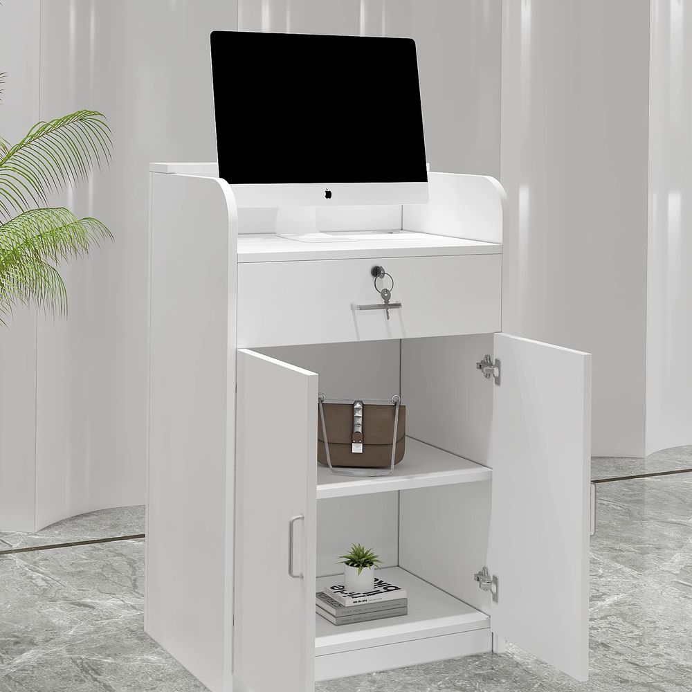 미니 카운터테이블 계산대 포스대 미용실 사각 소형 인포 안내데스크 98,760원