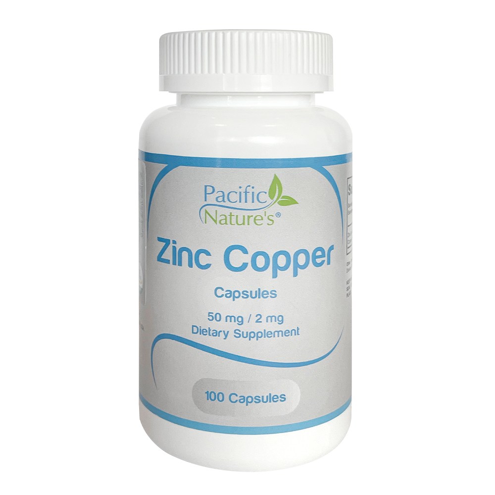 퍼시픽 네이처스 글루콘산 아연 앤 구리 면역기능 고함량 보충제 미국 직수입 100일분, 1박스, 100정 37,830원