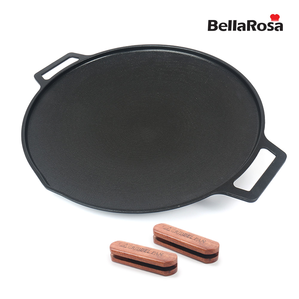 [벨라로사] 국내산 IH 인덕션 캠핑 그리들팬 36cm 고기불판+우드손잡이(CN9173) 26,900원